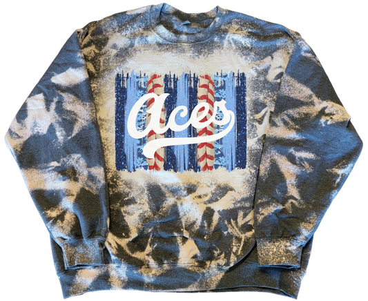 Aces Bleached Tee/Sweatshirt