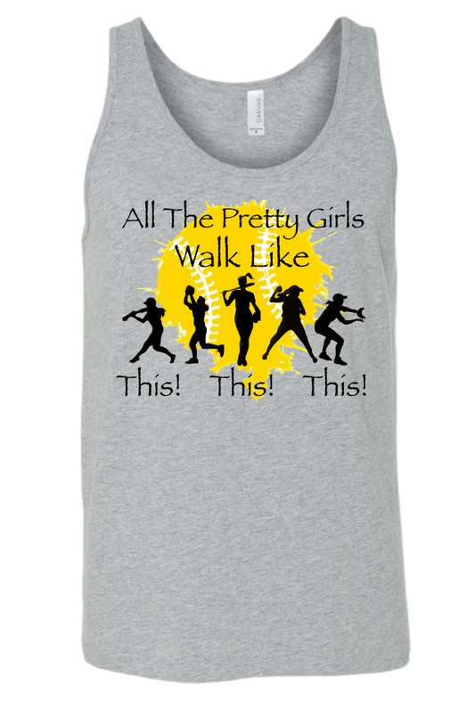 Pretty Girls Softball Tank