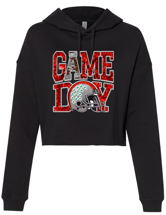 Bucks Game Day Cropped Hoodie